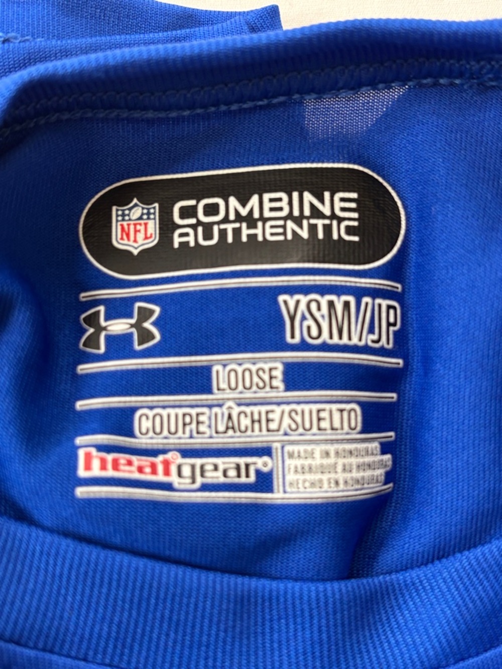 đź’™ Under Armour Buffalo Bills Youth Small Tee Blue NWT Combine Authentic đź’™ - Picture 11 of 16